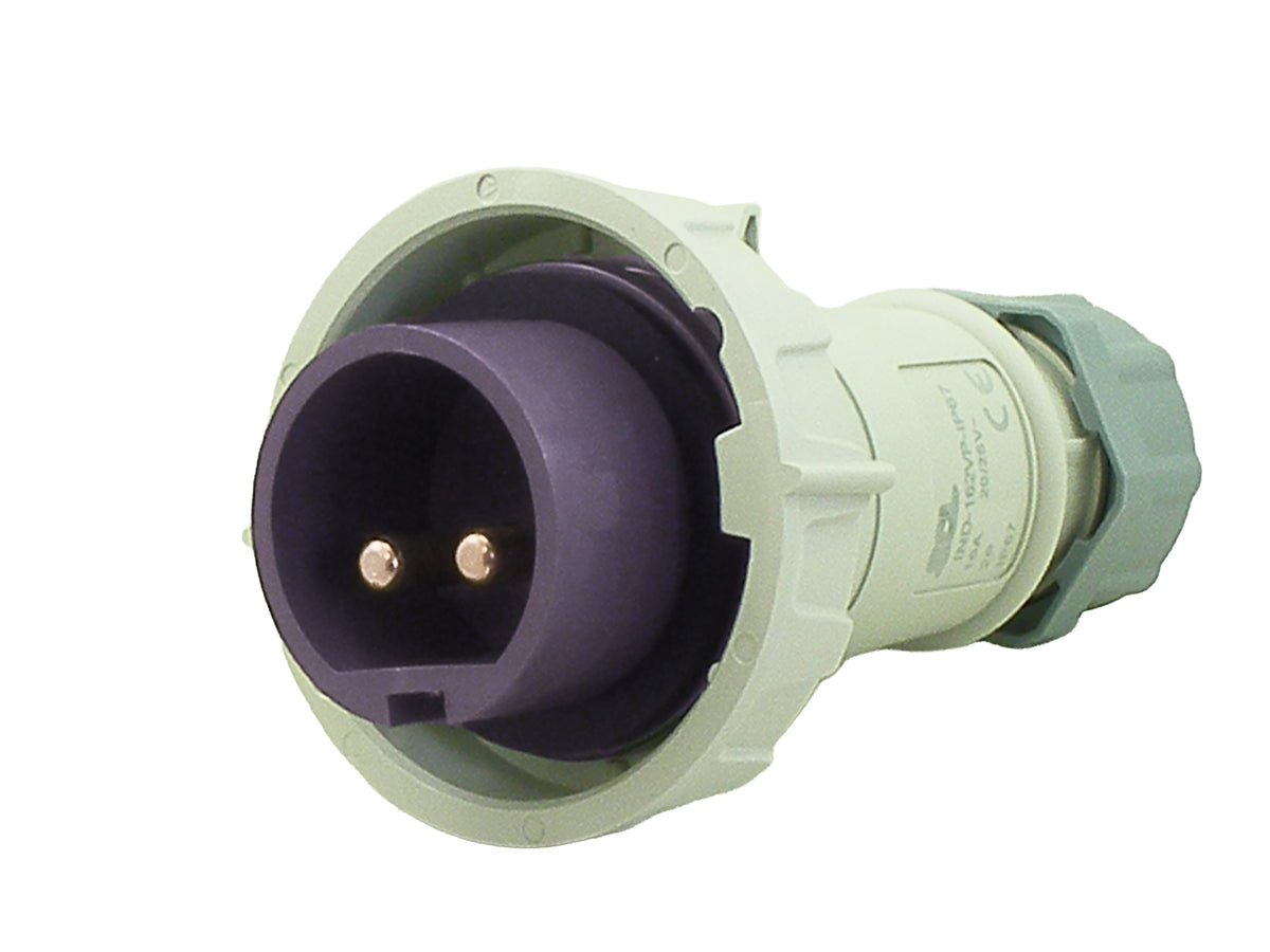 Switchtec IND-162VP-IP67 16A 2P 24V Plug IP67 Violet