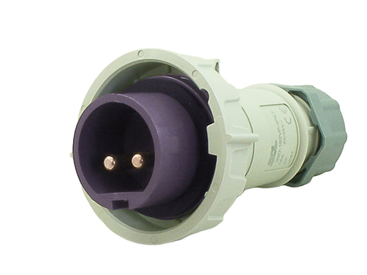 Switchtec IND-162VP-IP67 16A 2P 24V Plug IP67 Violet
