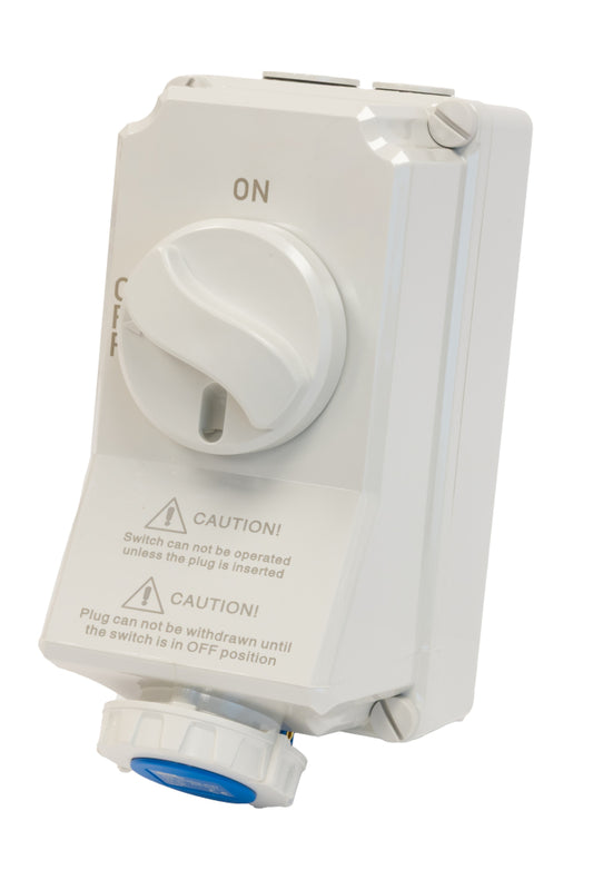 Switchtec IND-163BIS-IP67 16A 3P 240V Interlocked Socket IP67