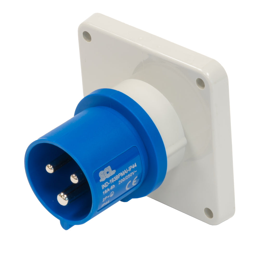 Switchtec IND-163BPMAI-IP44 16A 3P 240V Panel Mount Appliance Inlet IP44