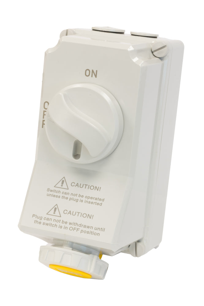 Switchtec IND-163YIS-IP67 16A 3P 110V Interlocked Socket IP67