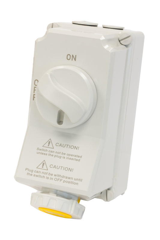 Switchtec IND-163YIS-IP67 16A 3P 110V Interlocked Socket IP67