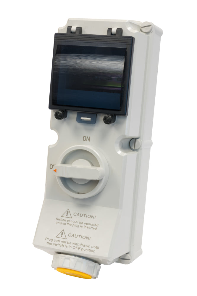 Switchtec IND-163YISW-IP67 16A 3P 110V Interlocked Socket with RCD Housing IP67