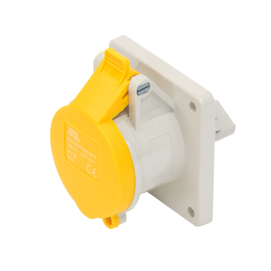 Switchtec IND-163YPMS-IP44 16A 3P 110V Panel Mount Socket IP44