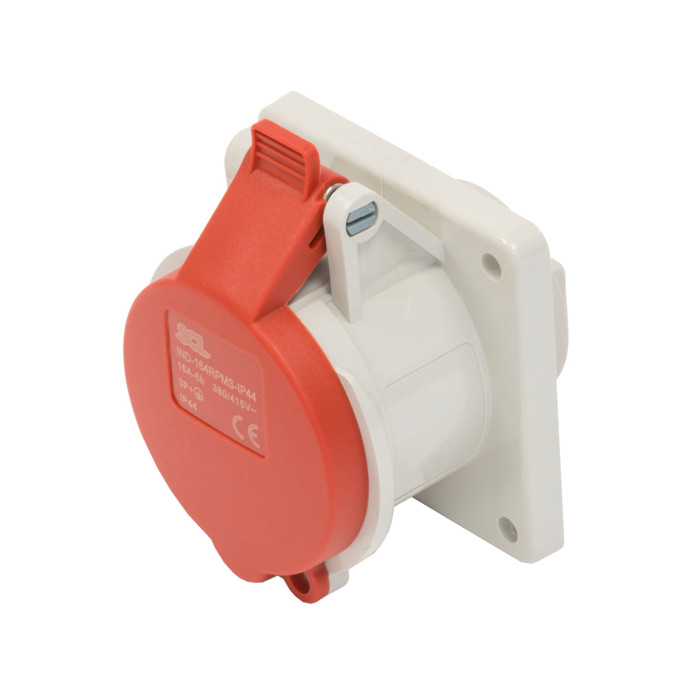 Switchtec IND-164RPMS-IP44 16A 4P 415V Panel Mount Socket IP44