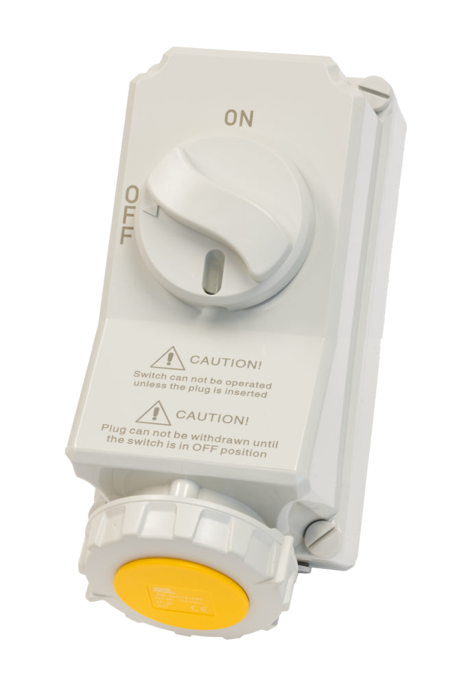 Switchtec IND-323YIS-IP67 32A 3P 110V Interlocked Socket IP67