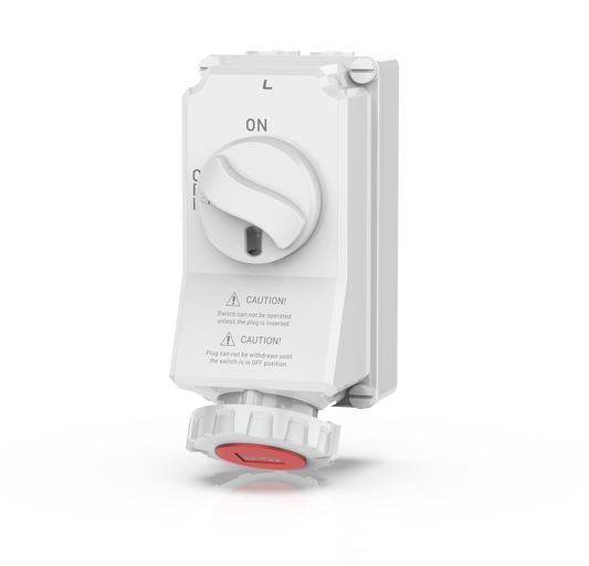 Switchtec IND-635RIS-IP67 63A 5P 415V Interlocked Socket IP67