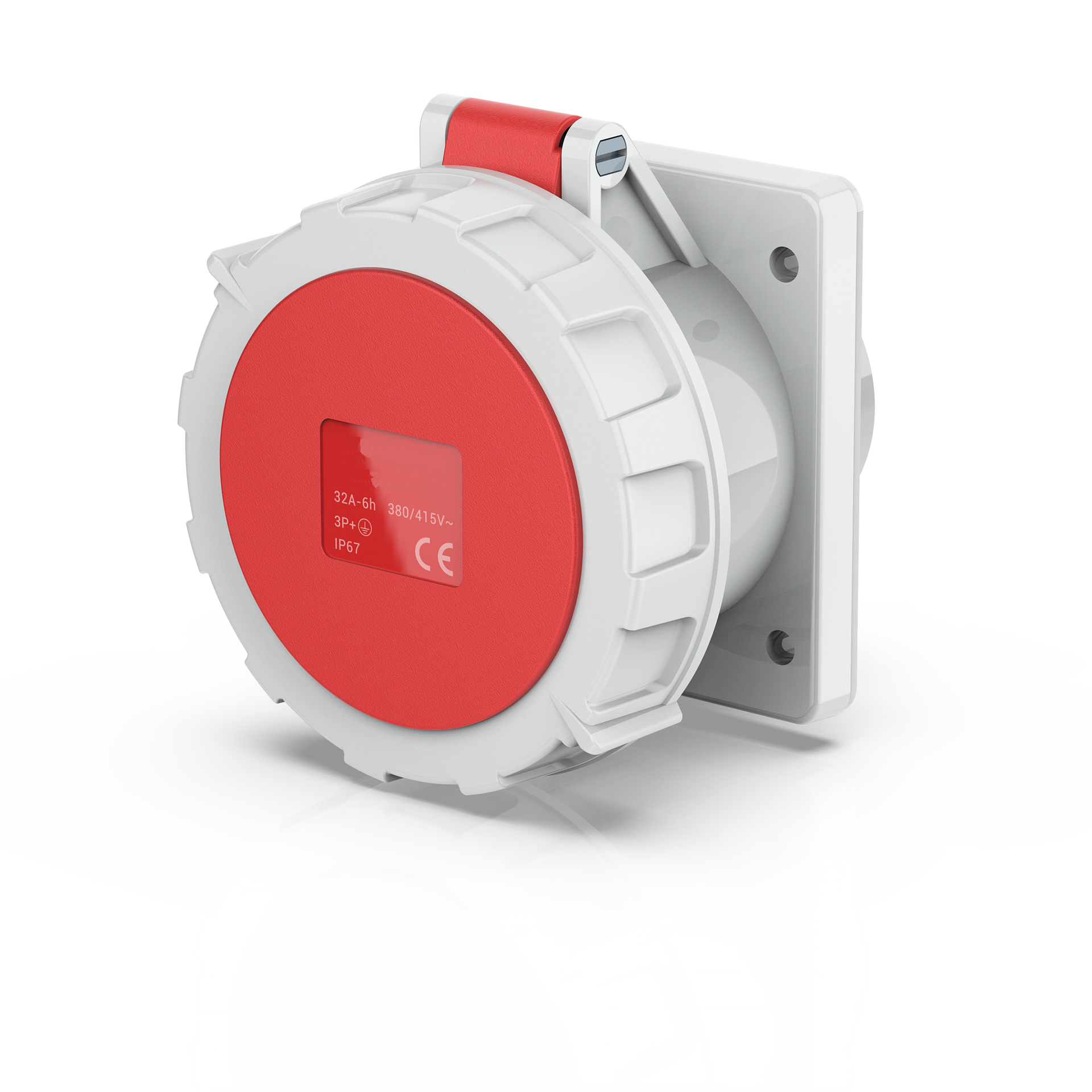 Switchtec IND-635RPMS-IP67 63A 5P 415V Panel Mount Socket IP67