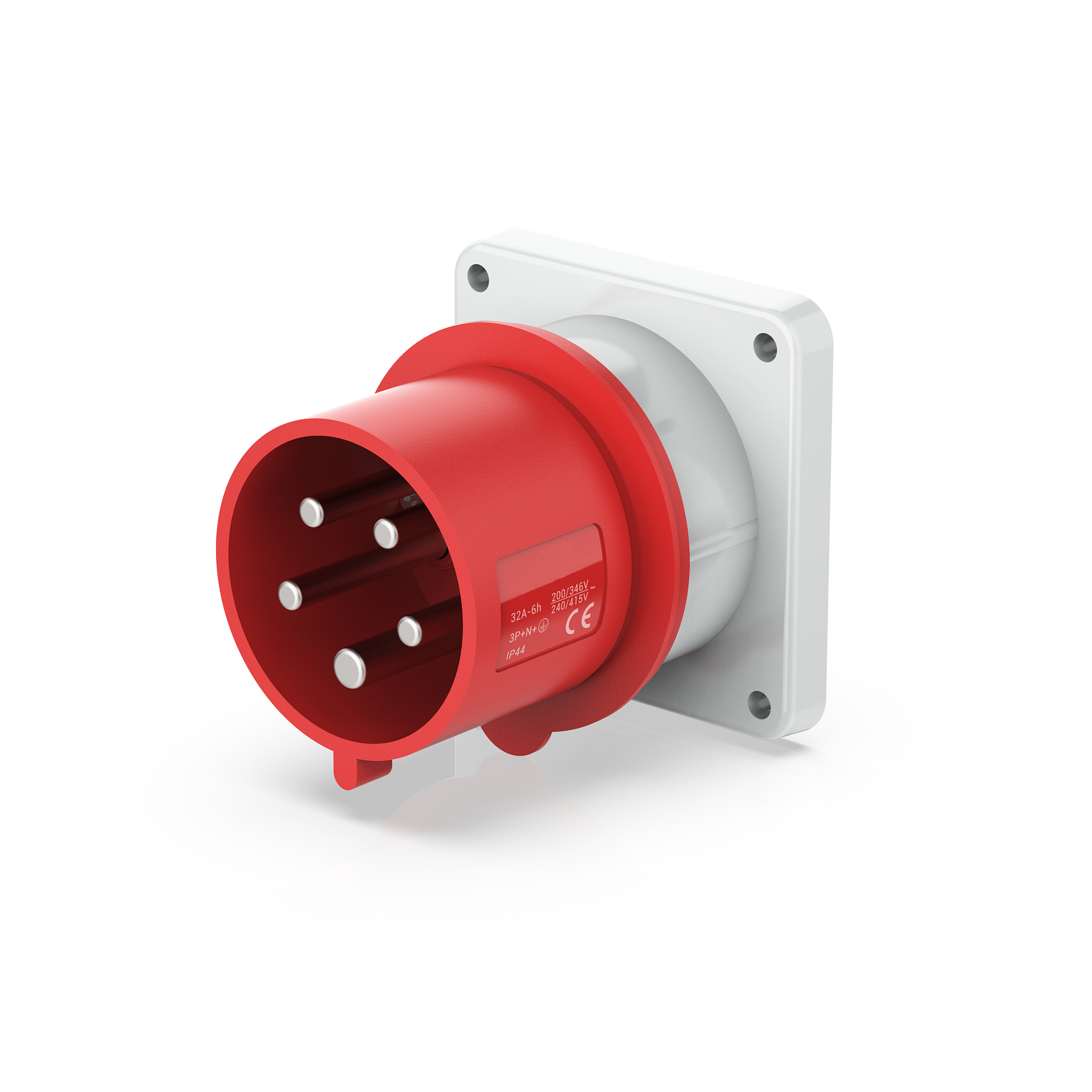 Switchtec IND-165RPMAI-IP44 16A 5P 415V Panel Mount Appliance Inlet IP44