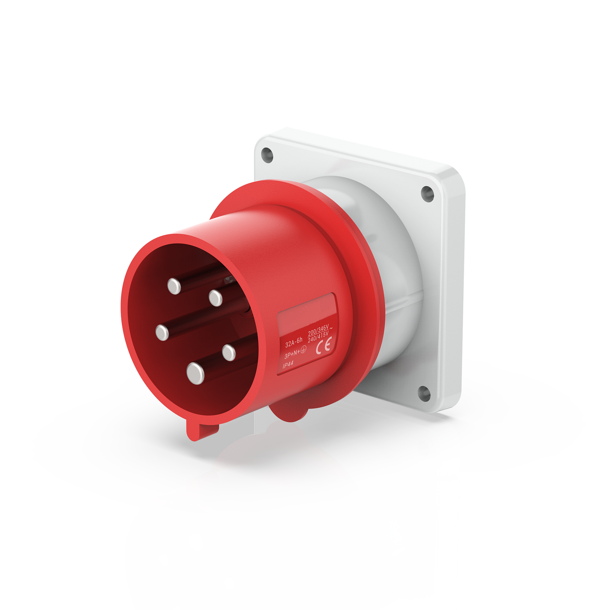 Switchtec IND-165RPMAI-IP44 16A 5P 415V Panel Mount Appliance Inlet IP44