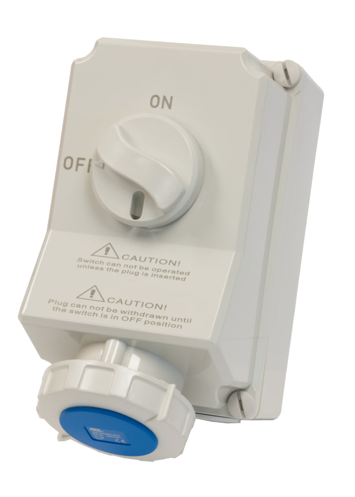 Switchtec IND-633BIS-IP67 63A 3P 240V Interlocked Socket IP67