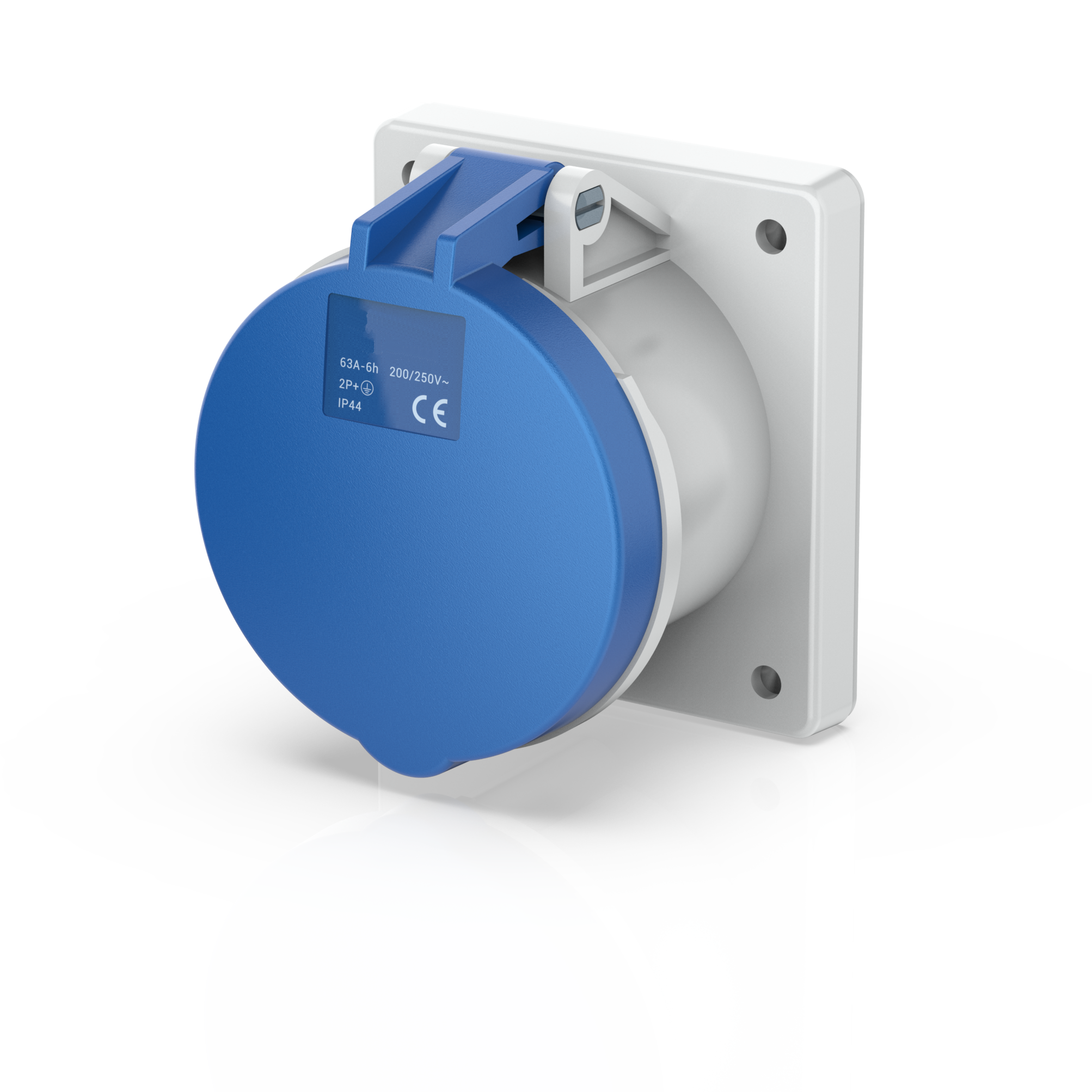 Switchtec IND-163BPMS-IP44 16A 3P 240V Panel Mount Socket IP44