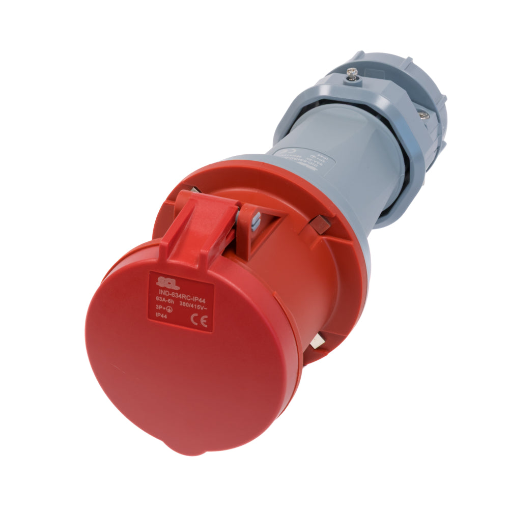Switchtec IND-634RC-IP44 63A 4P 415V Trailing Socket IP44