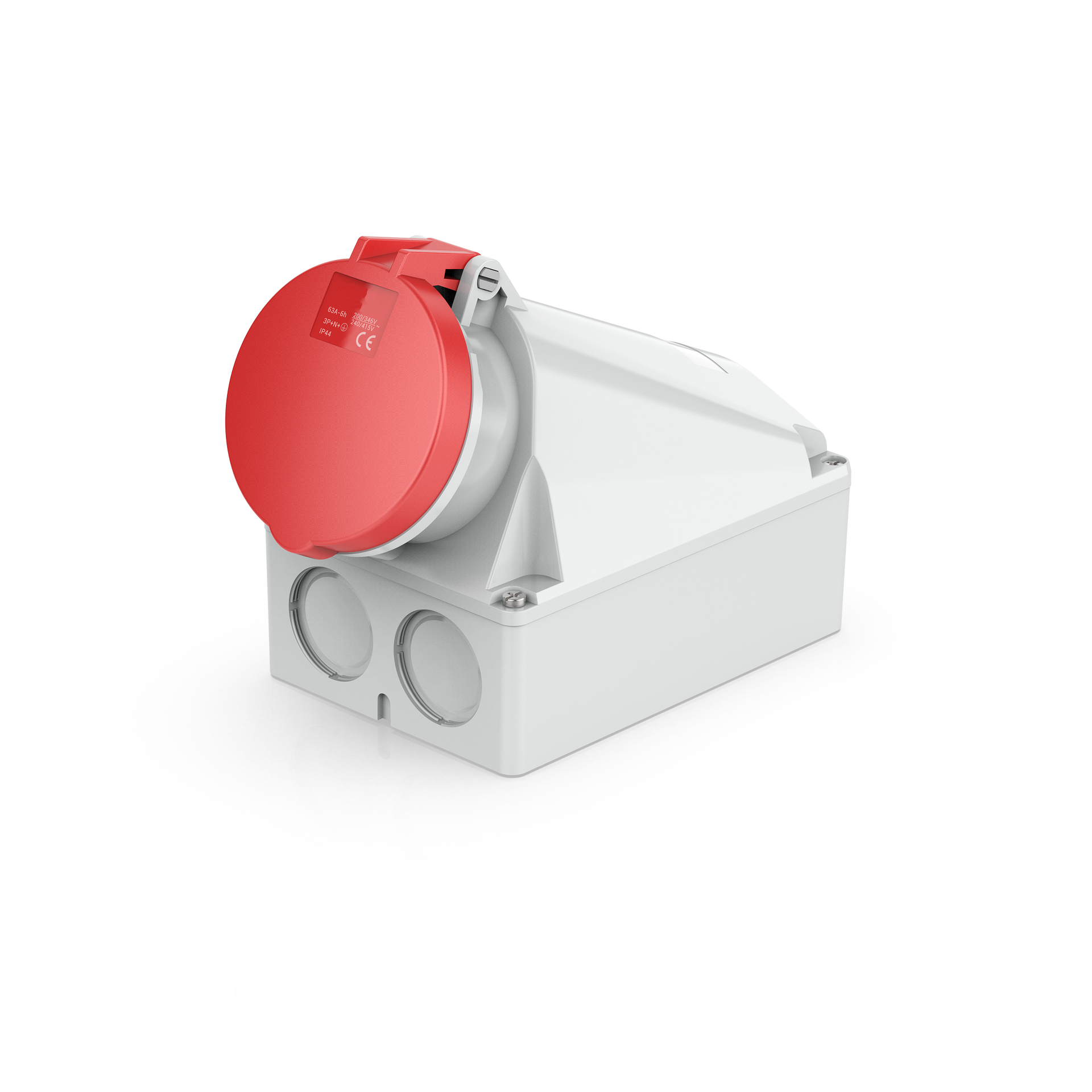 Switchtec IND-635RWMS-IP44 63A 5P 415V Wall Mount Socket IP44