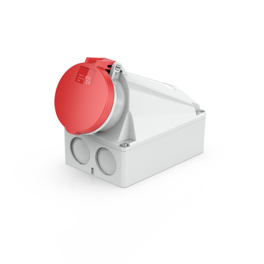 Switchtec IND-635RWMS-IP44 63A 5P 415V Wall Mount Socket IP44