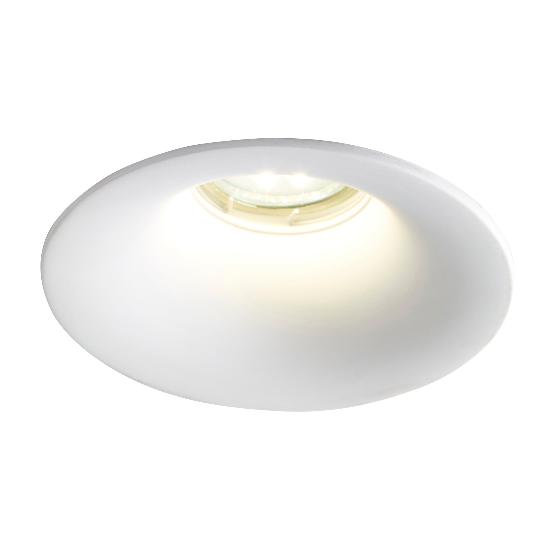 Forum INL-37211 Cabra GU10 Recessed Flush Downlight (Paintable) IP20 White Plaster