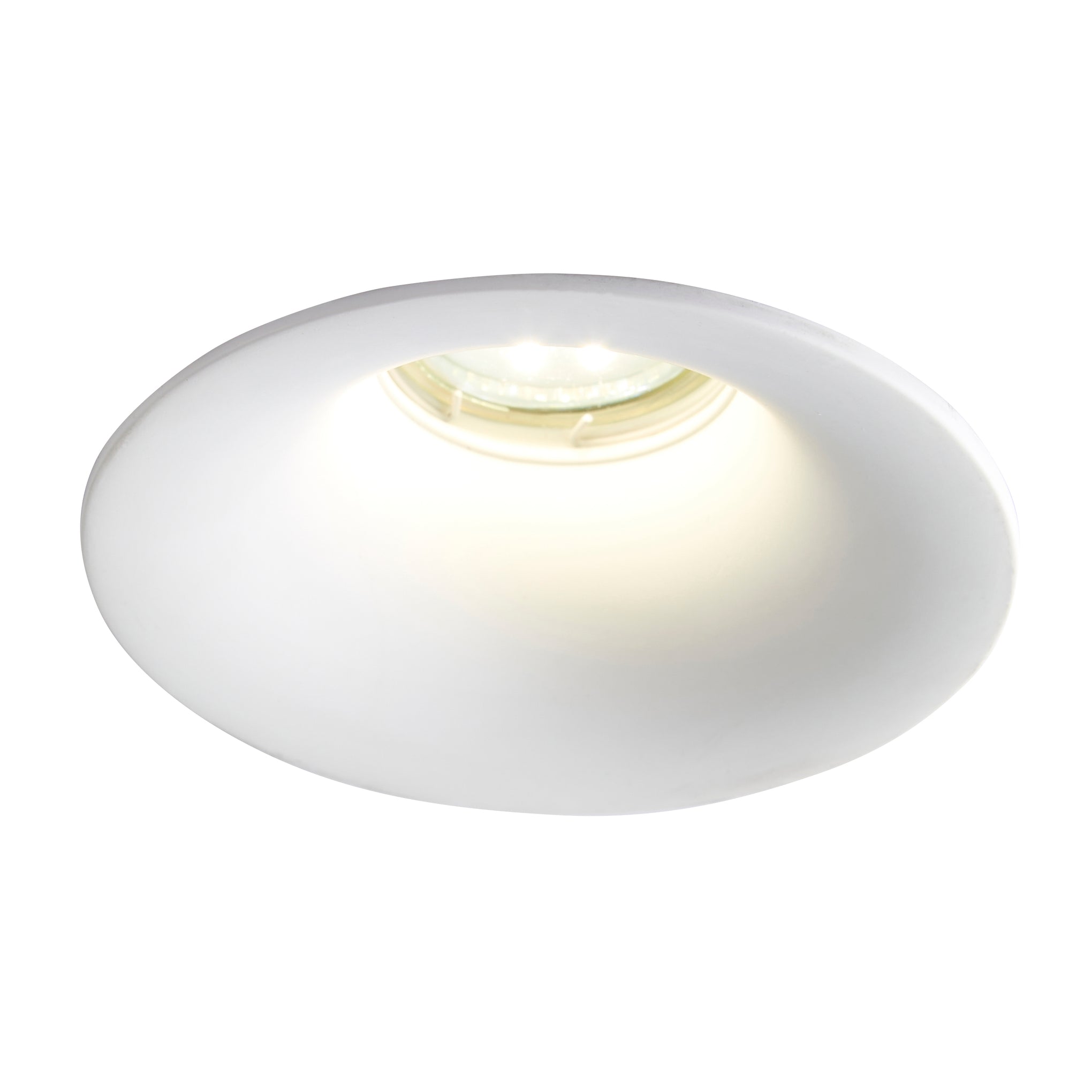 Forum INL-37211 Cabra GU10 Recessed Flush Downlight (Paintable) IP20 White Plaster