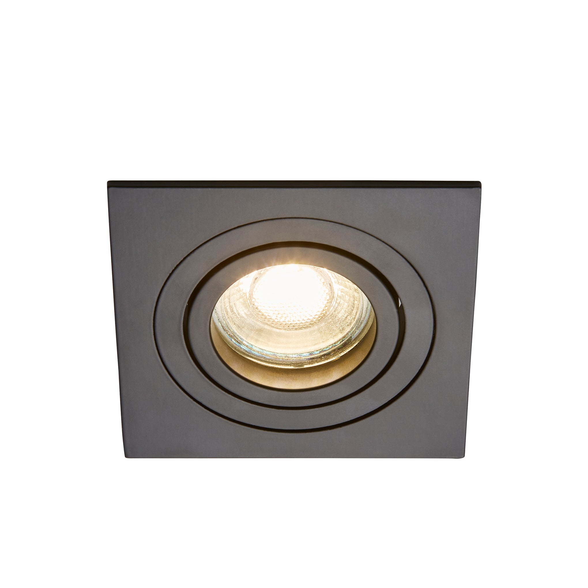 Forum INL-38617-BLK Pasto GU10 Square Black Adjustable Downlight