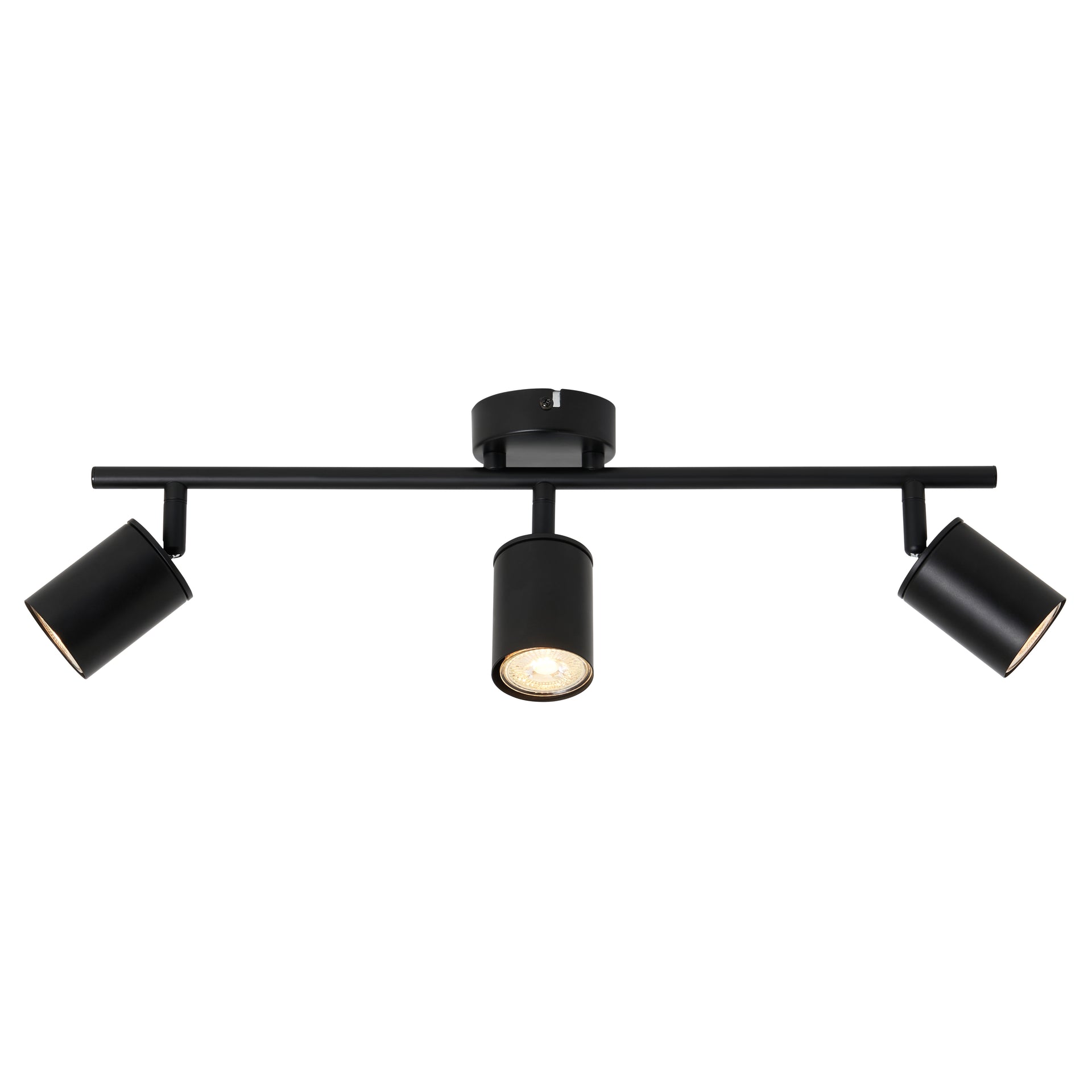 Forum INL-44628-BLK Joshua 3 x GU10 Contemporary Bar Spotlight IP44 Black