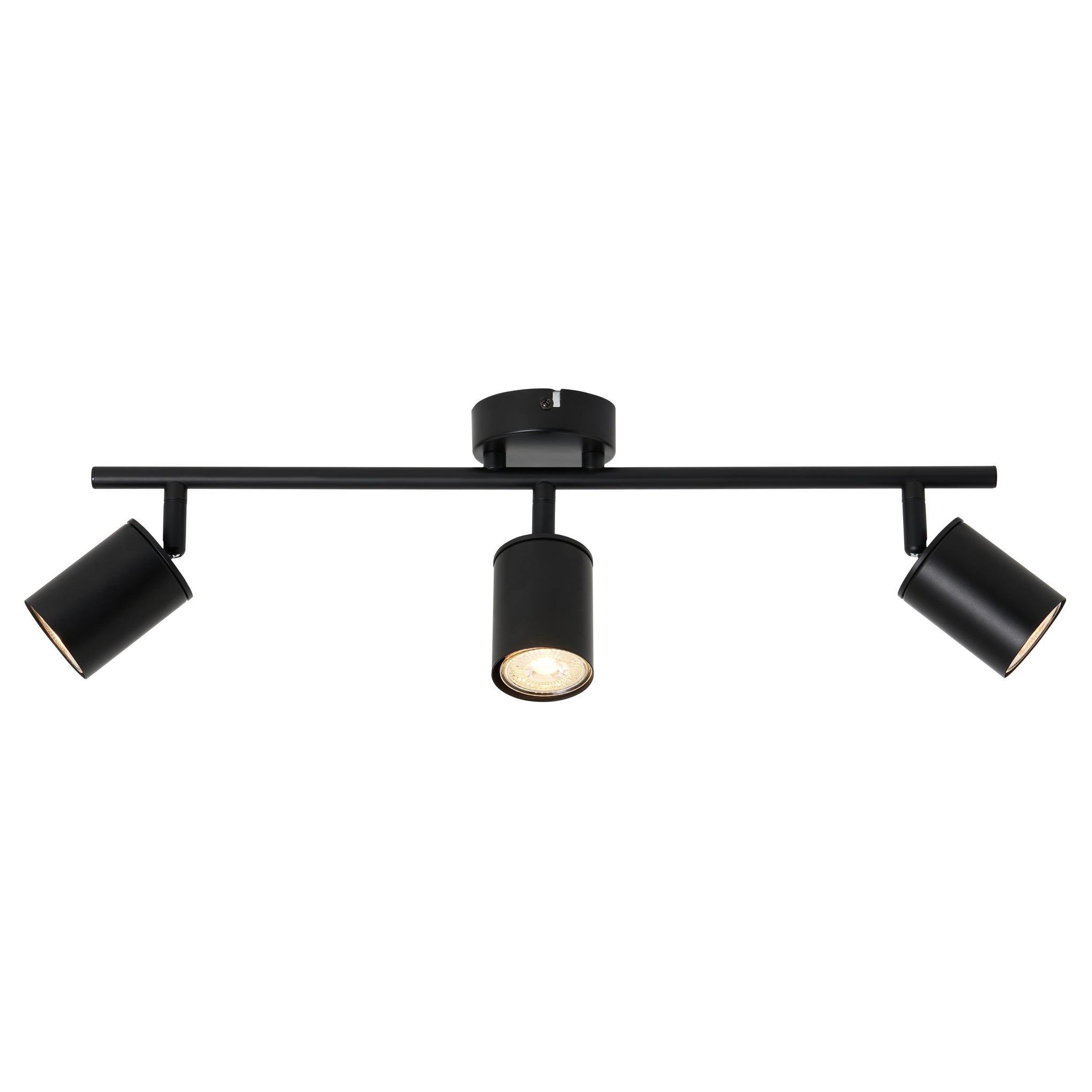 Forum INL-44628-BLK Joshua 3 x GU10 Contemporary Bar Spotlight IP44 Black