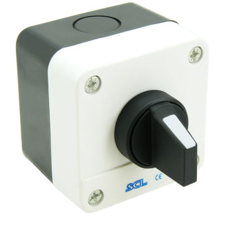 Switchtec IPBS-SS-3P SCL 3 Position Latching Selector Switch Control Station with 2 N/O Contacts