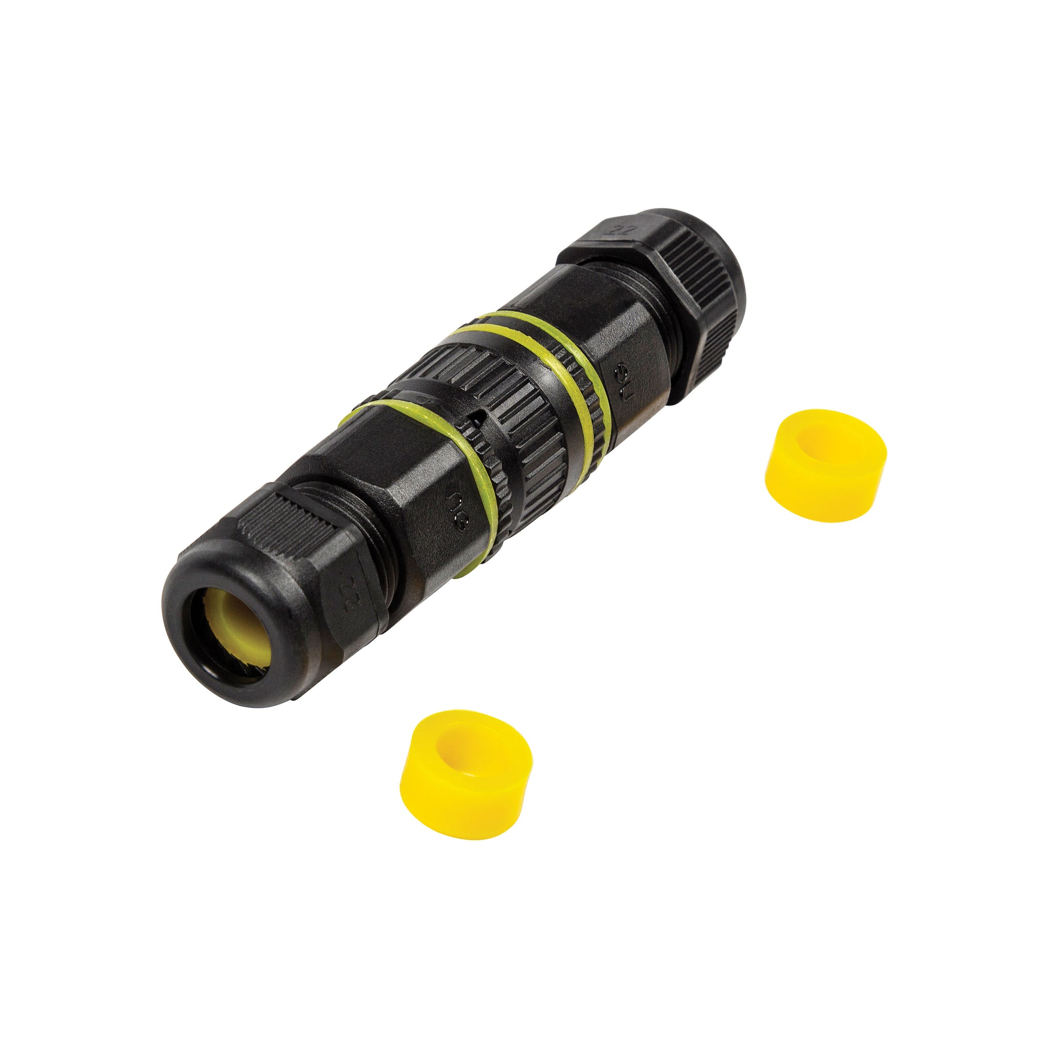 Niglon JOW4PIN 16A 4 Pole Inline Cable Connector Black IP68