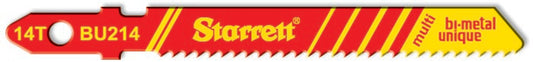 Starrett BU214-100 14TPI Bi-Metal Unique Multi-Purpose Jigsaw Blades Pack of 100