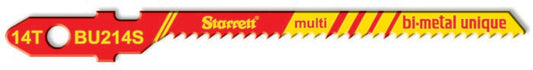 Starrett BU214S-100 14TPI Bi-Metal Unique Multi-Purpose Jigsaw Blades Pack of 100