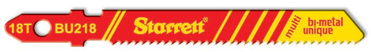Starrett BU218-100 18TPI Bi-Metal Unique Multi-Purpose Jigsaw Blades Pack of 100