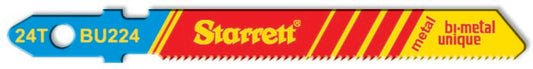 Starrett BU224-100 24TPI Bi-Metal Unique Metal Cutting Jigsaw Blades Pack of 100