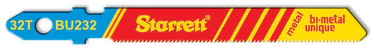 Starrett BU232-20 32TPI Bi-Metal Unique Metal Cutting Jigsaw Blades Pack of 20