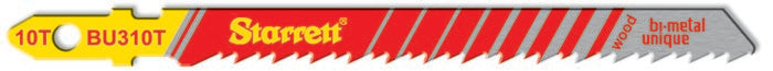 Starrett BU310T-20 10TPI Bi-Metal Unique Wood Cutting Jigsaw Blades Pack of 20