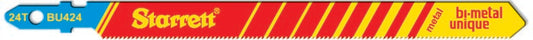 Starrett BU424-20 24TPI Bi-Metal Unique Metal Cutting Jigsaw Blades Pack of 20