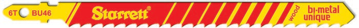 Starrett BU46-5 6TPI Bi-Metal Unique Wood Cutting Jigsaw Blades Pack of 5