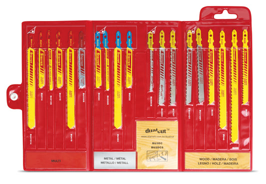 Starrett BU4 Assorted Multi-Purpose Cutting Jigsaw Blades Pack of 19