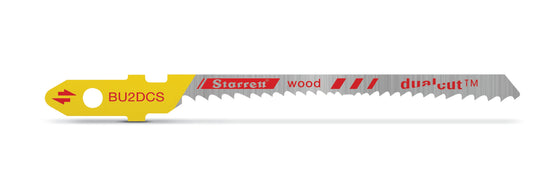Starrett BU2DCS-2 9-19TPI Bi-Metal Unique Dual Cut Jigsaw Blades Pack of 2