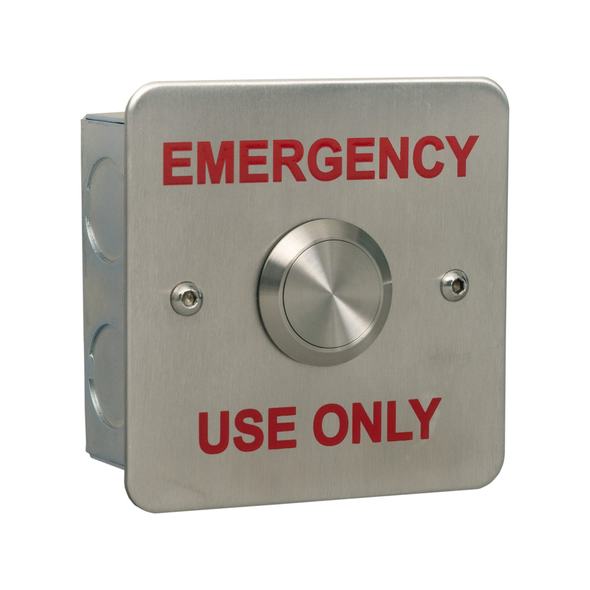 RGL K-EBSS02/REUO Emergency Use Only' Exit Button Stainless Steel