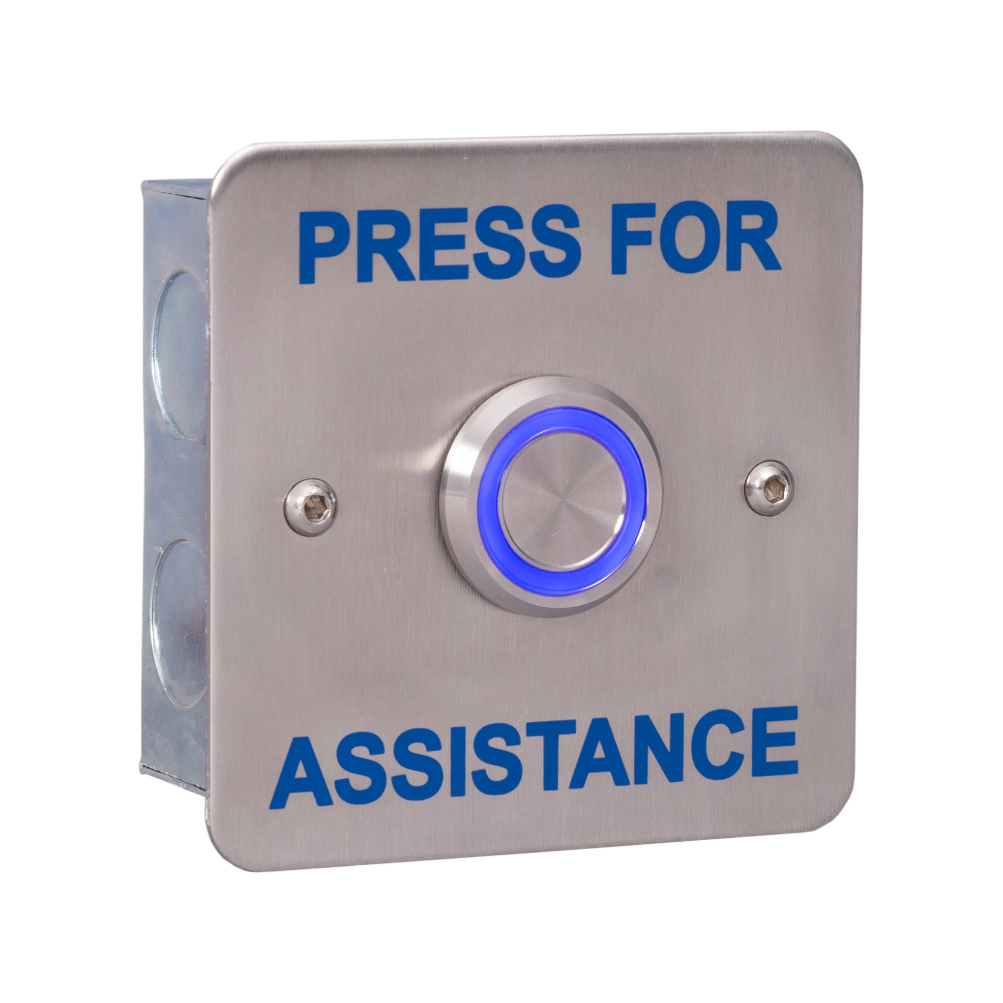 RGL K-PIL-BS/PFA Press For Assistance' Illuminated Piezo Button Stainless Steel