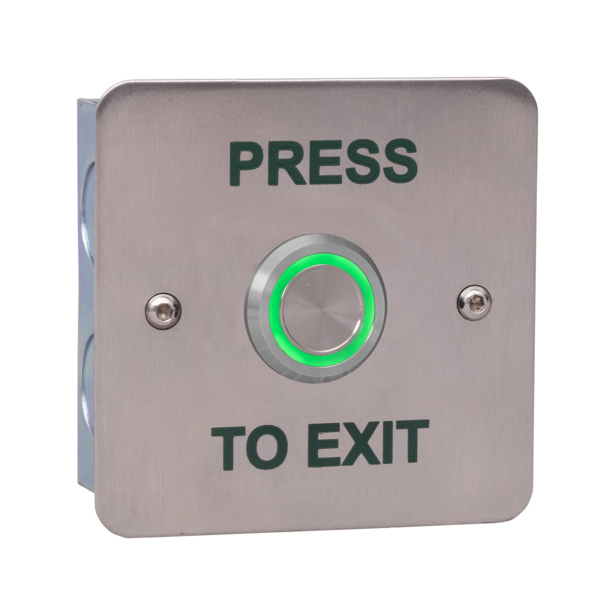 RGL K-PIL-GS/PTE 'Press To Exit' Illuminated Piezo Button Stainless Steel