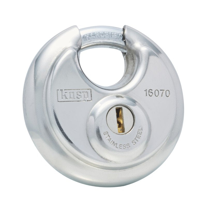 Kasp K16070D2 70mm Stainless Steel Disc Padlock Twin Pack