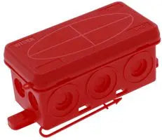 Wiska 10109582 KA 006 86 x 44 x 41mm 12 Entry Polyethylene Installation Box Red IP55