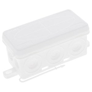 Wiska 10109580 KA 006 86 x 44 x 41mm 12 Entry Polyethylene Installation Box White IP55