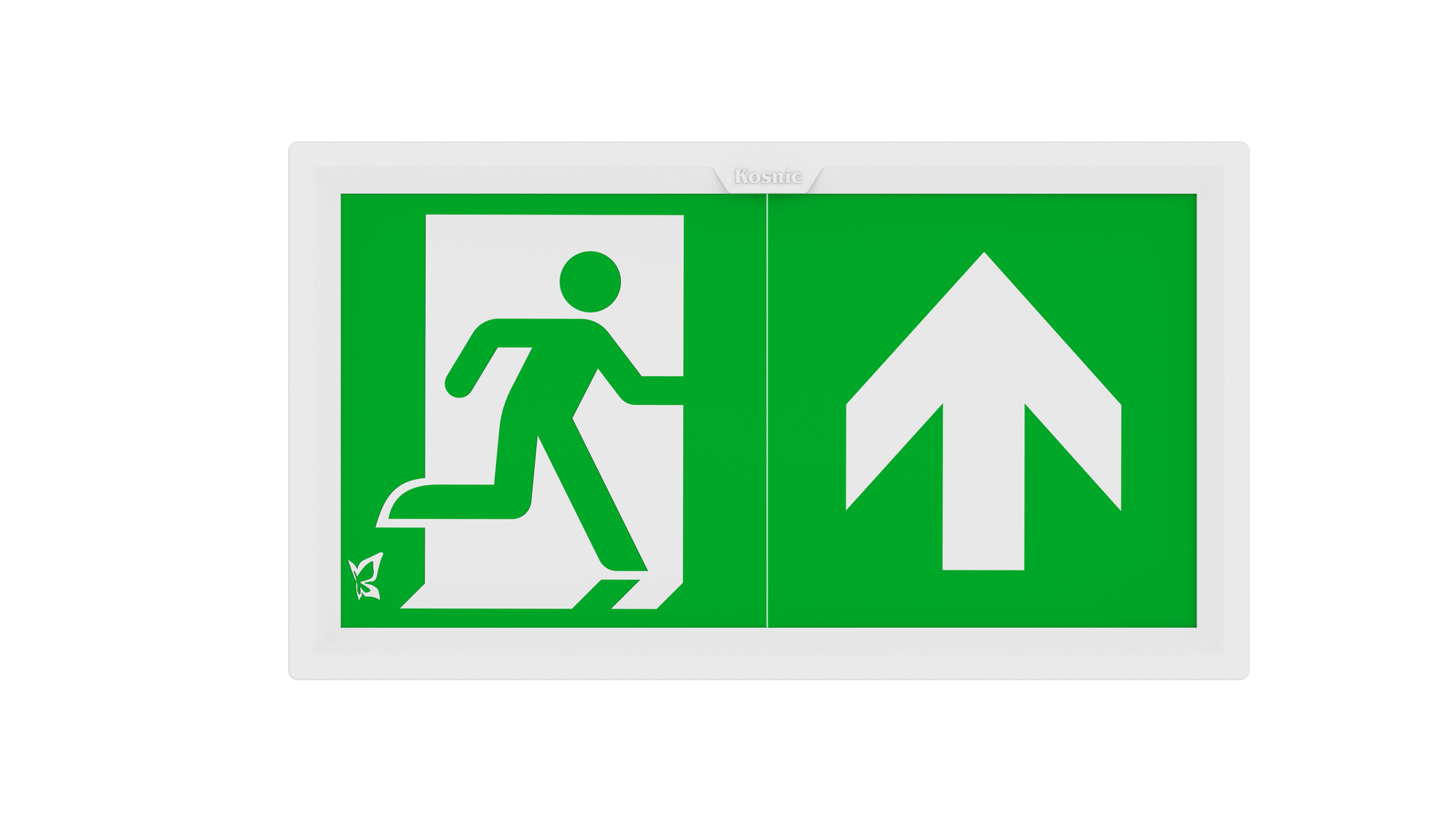 Kosnic KAL02/SST Kalem 3 Duo 5W Dual Mode LED Emergency Exit Box 6500K IP65 White