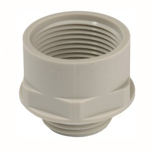Wiska 10063571 KEM 16mm-20mm Polyamide Enlargement Adapter Light Grey