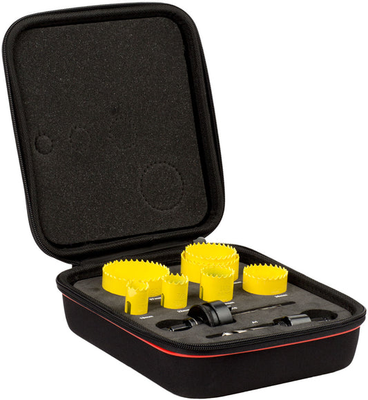 Starrett KFC07021 Plumbers Fast Cut Holesaw Kit 7pc