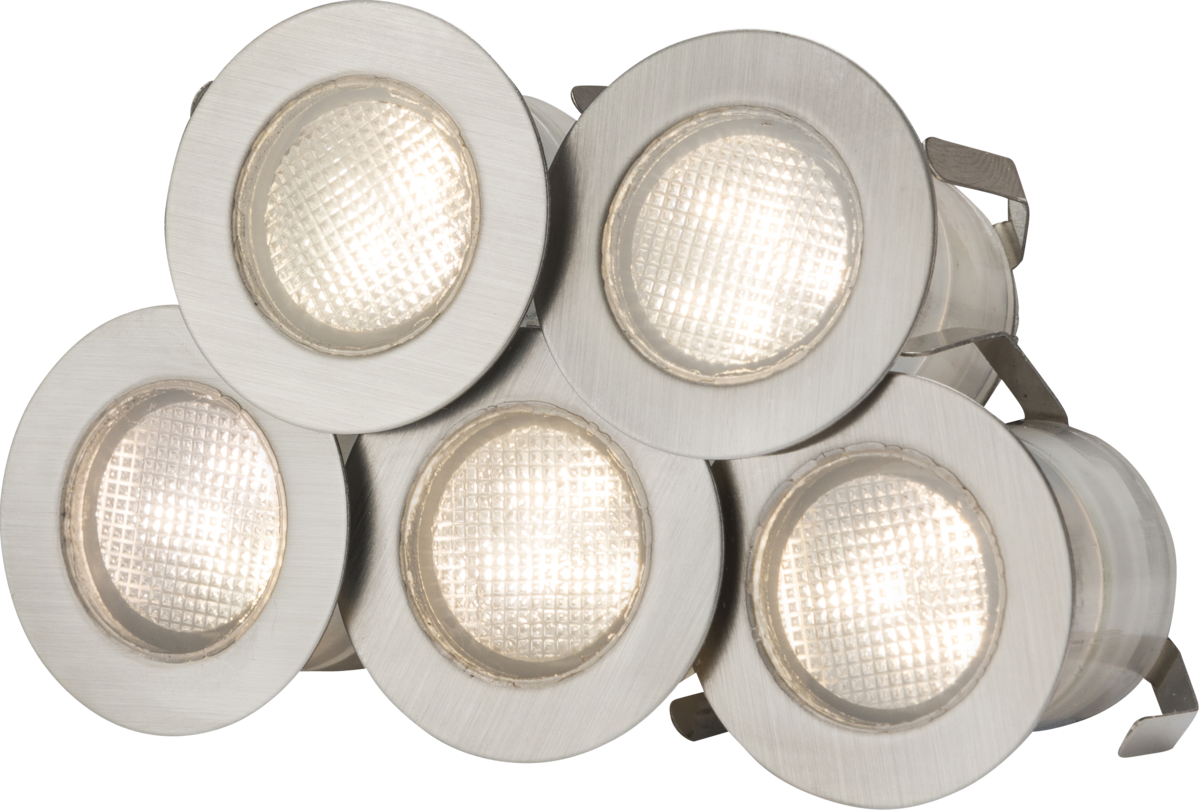 Knightsbridge KIT16WW 10 x 0.2W LED Stainless Steel Decklight Kit 3000K IP65