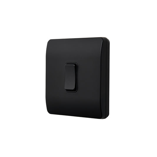 Forum KN-46057 Kinetic Slimline 1 Gang Dimmable Push Switch Black