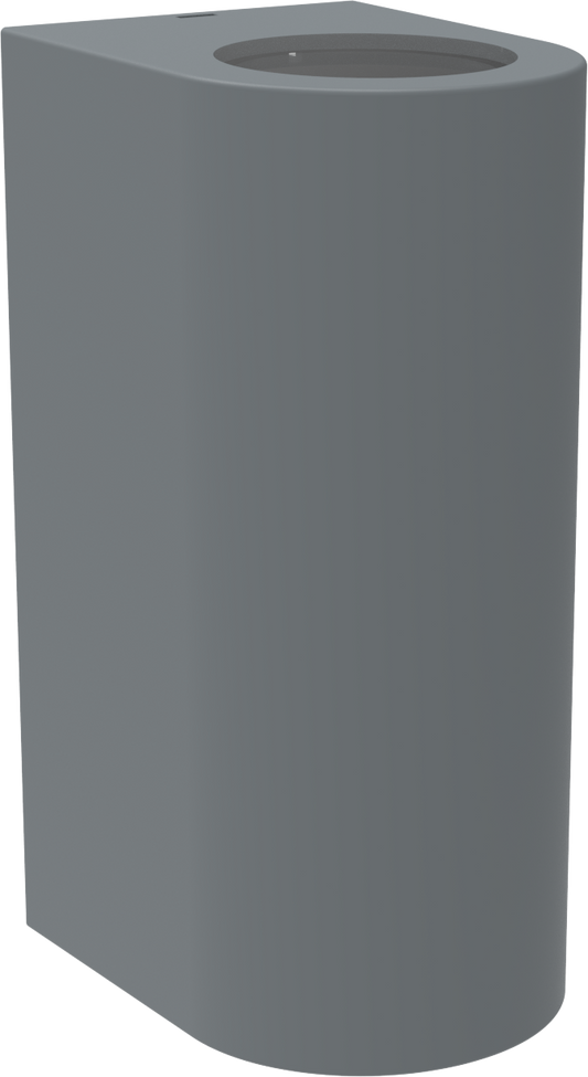 Kosnic KOMC/GU10-GRY Komi Coast 2 x GU10 Round Up / Down Wall Light IP44 Grey