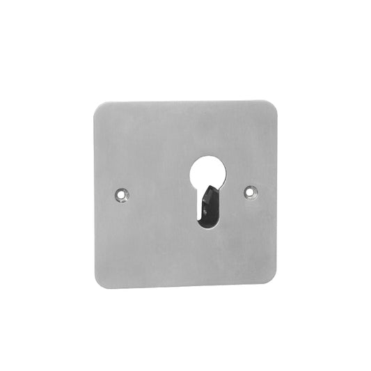 RGL KS-EURO Euro Keyswitch Plate - No Cylinder Stainless Steel