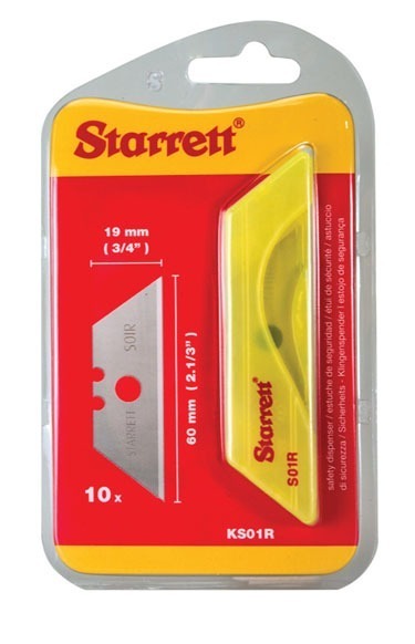 Starrett KS01R Utility Knife Blades Pack of 10